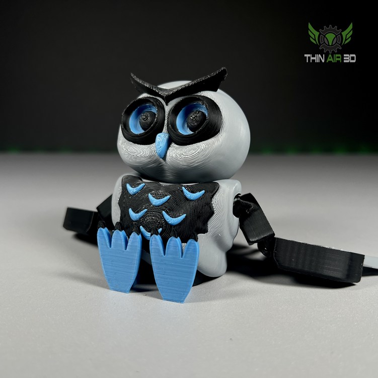 图片[3]-可动猫头鹰-3D合纵社-3D打印模型STL格式3mf格式免费下载！