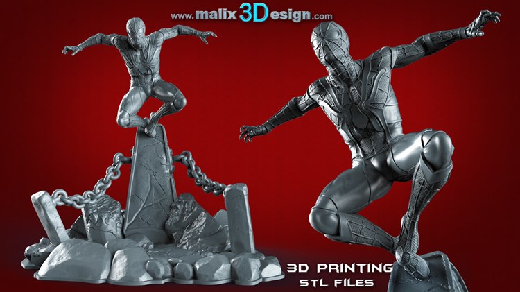 图片[3]-蜘蛛侠-3D合纵社-3D打印模型STL格式3mf格式免费下载！