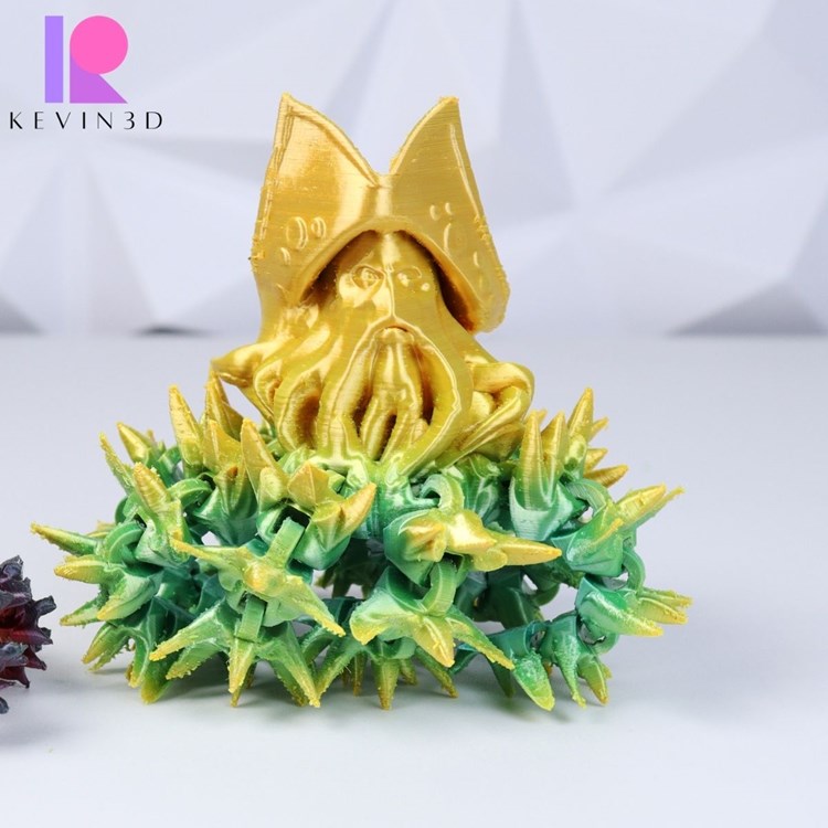 【可动模型】章鱼戴维琼斯海盗-3D合纵社-3D打印模型STL格式3mf格式免费下载！