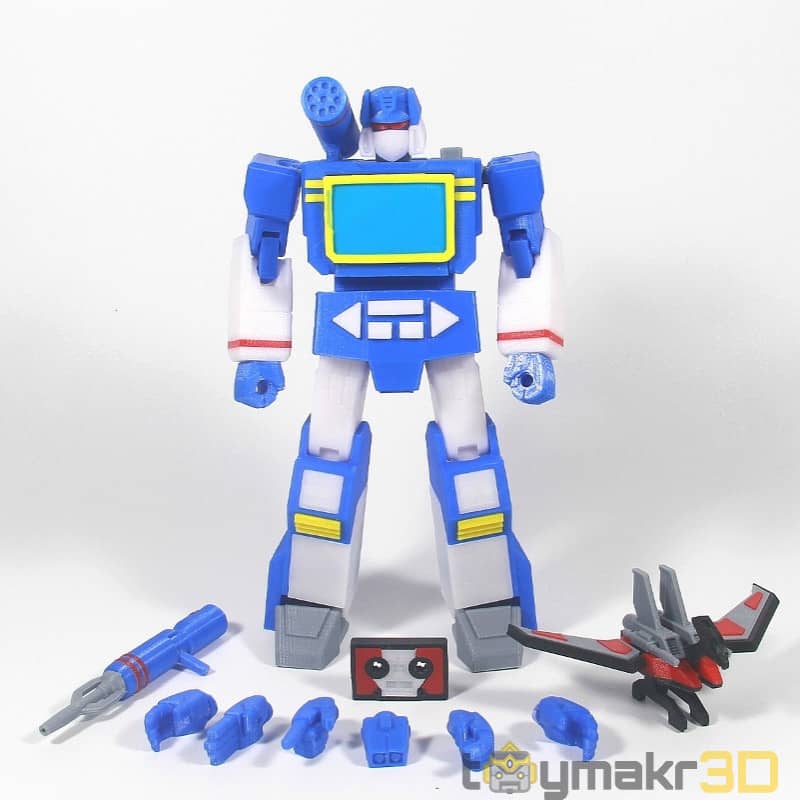 【变形金刚】Soundwave & Laserbeak-3D合纵社-3D打印模型STL格式3mf格式免费下载！