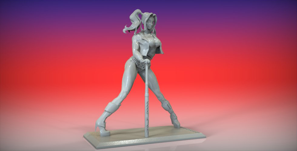 图片[2]-【DC英雄】Harley Quinn 哈莉奎因-3D合纵社-3D打印模型STL格式3mf格式免费下载！