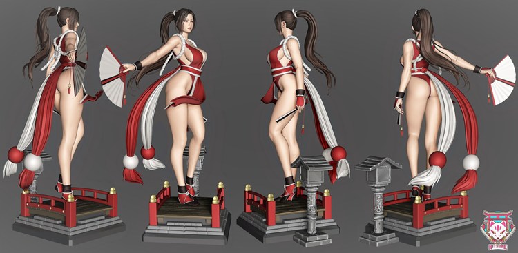 图片[4]-【拳皇】不知火舞-3D合纵社-3D打印模型STL格式3mf格式免费下载！