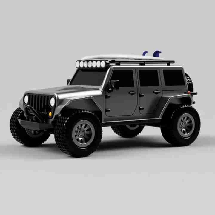 组装JEEP模型-3D合纵社-3D打印模型STL格式3mf格式免费下载！