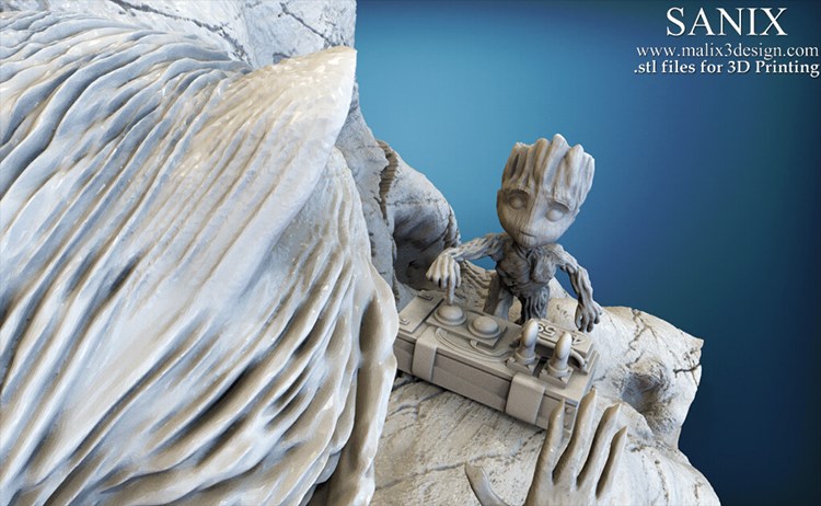 图片[2]-银河护卫队格鲁特拆弹-3D合纵社-3D打印模型STL格式3mf格式免费下载！