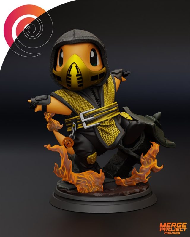 【宠物小精灵】小火龙忍者版-3D合纵社-3D打印模型STL格式3mf格式免费下载！