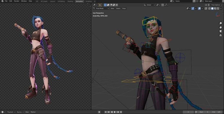 图片[4]-【英雄联盟】金克斯-3D合纵社-3D打印模型STL格式3mf格式免费下载！