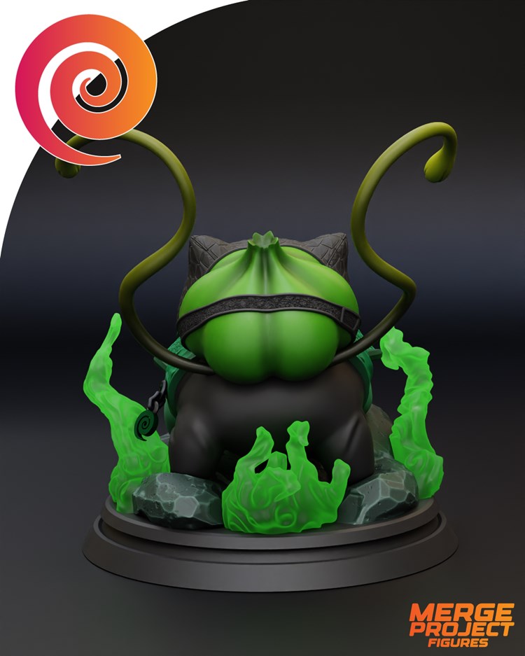 图片[3]-【宠物小精灵】妙蛙种子忍者版-3D合纵社-3D打印模型STL格式3mf格式免费下载！