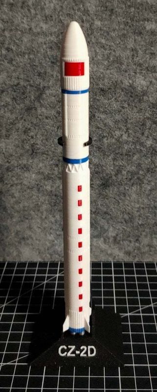 长征2号火箭-3D合纵社-3D打印模型STL格式3mf格式免费下载！