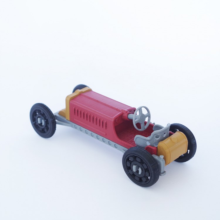 老式赛车-3D合纵社-3D打印模型STL格式3mf格式免费下载！