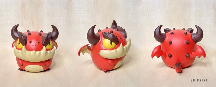 图片[2]-【格鲁皮怪物】红色恶魔龙-3D合纵社-3D打印模型STL格式3mf格式免费下载！