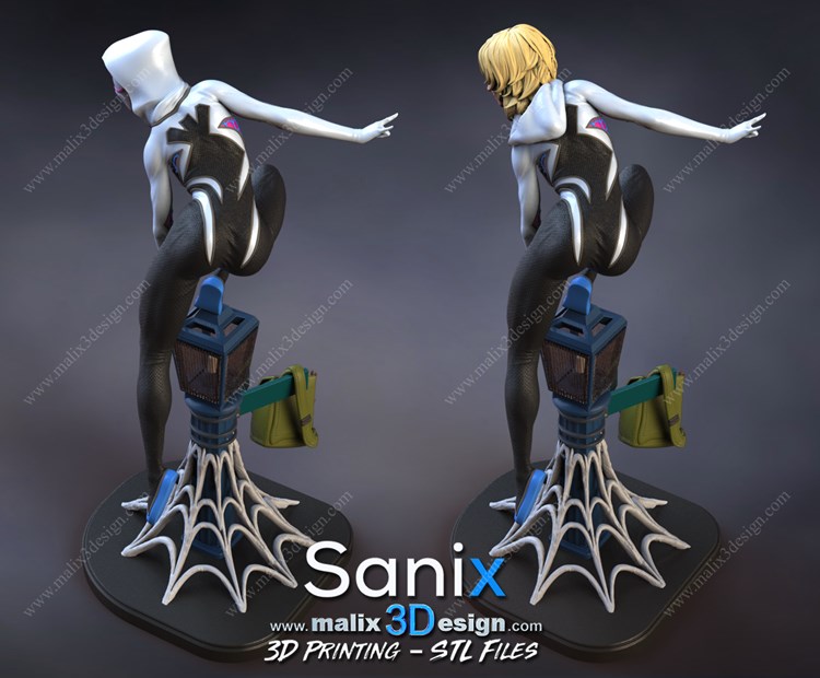 图片[4]-【蜘蛛侠】格温-3D合纵社-3D打印模型STL格式3mf格式免费下载！