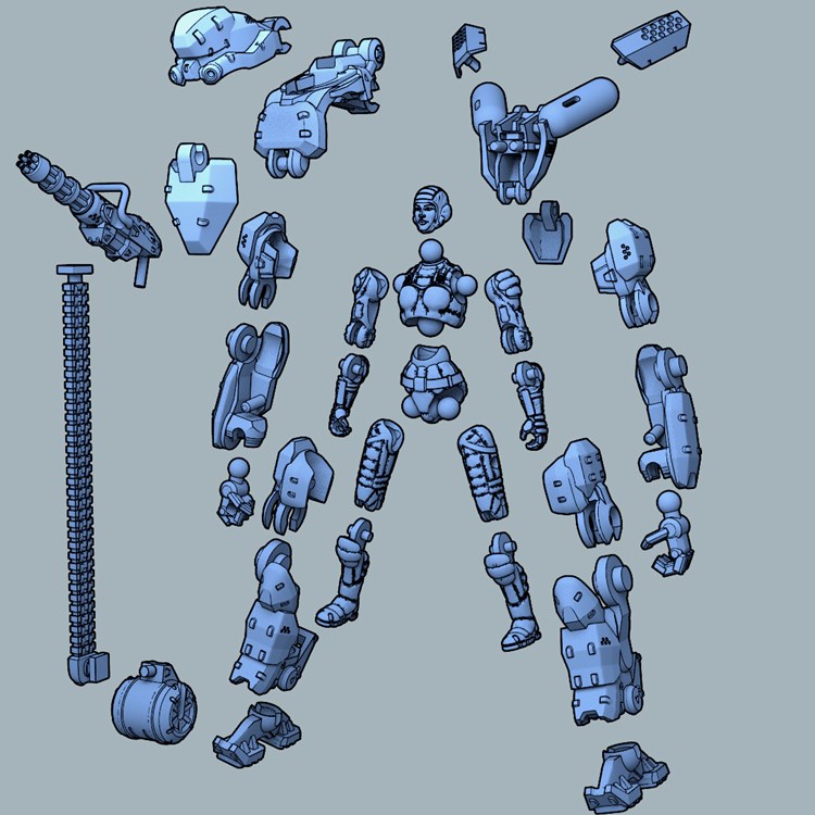 图片[2]-重型EXO装甲-3D合纵社-3D打印模型STL格式3mf格式免费下载！