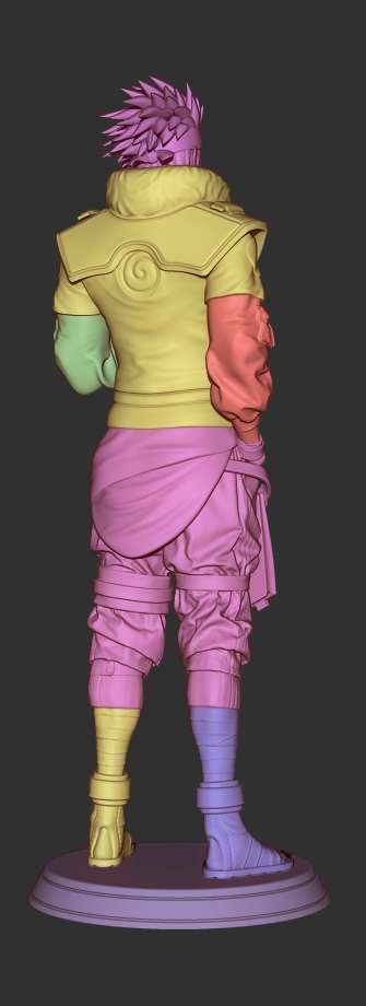 图片[2]-【火影忍者】卡卡西-3D合纵社-3D打印模型STL格式3mf格式免费下载！