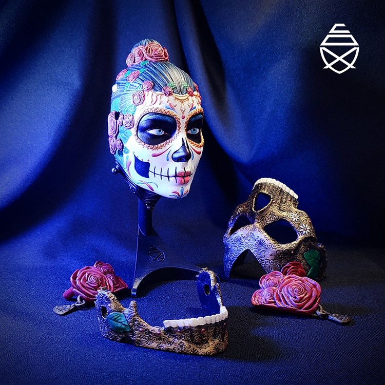 图片[2]-玫瑰骷髅姬-卡特里娜-3D合纵社-3D打印模型STL格式3mf格式免费下载！