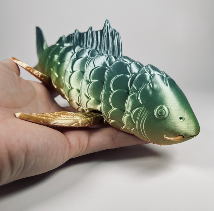 鲤鱼-3D合纵社-3D打印模型STL格式3mf格式免费下载！