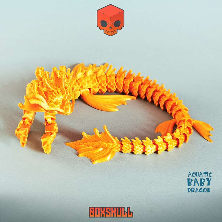 图片[2]-可动中国风小龙-3D合纵社-3D打印模型STL格式3mf格式免费下载！