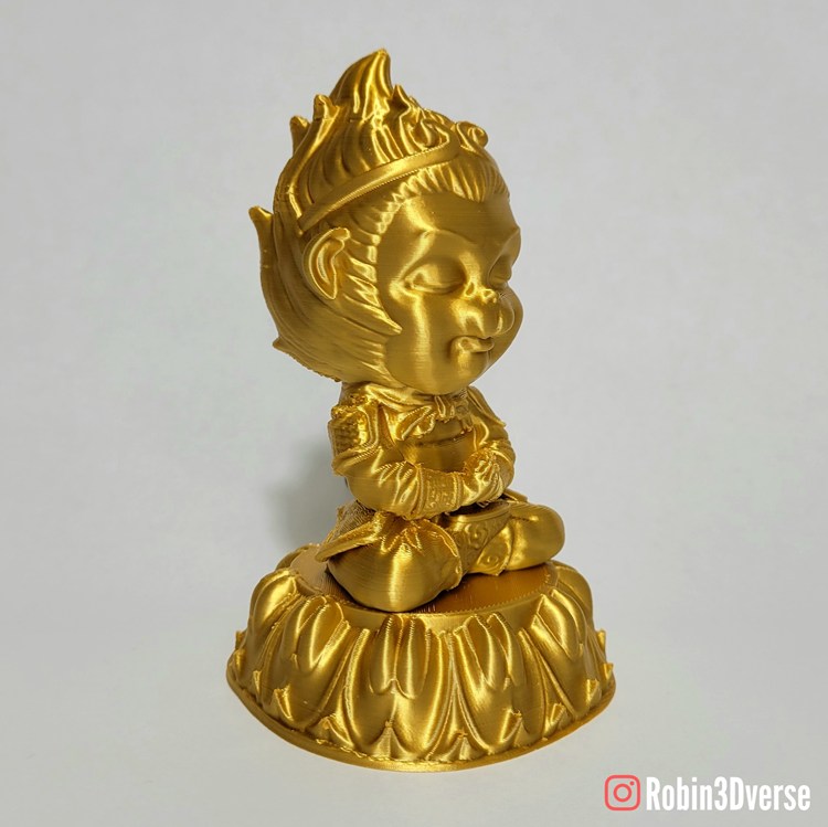 图片[3]-双手合十的小齐天大圣-3D合纵社-3D打印模型STL格式3mf格式免费下载！