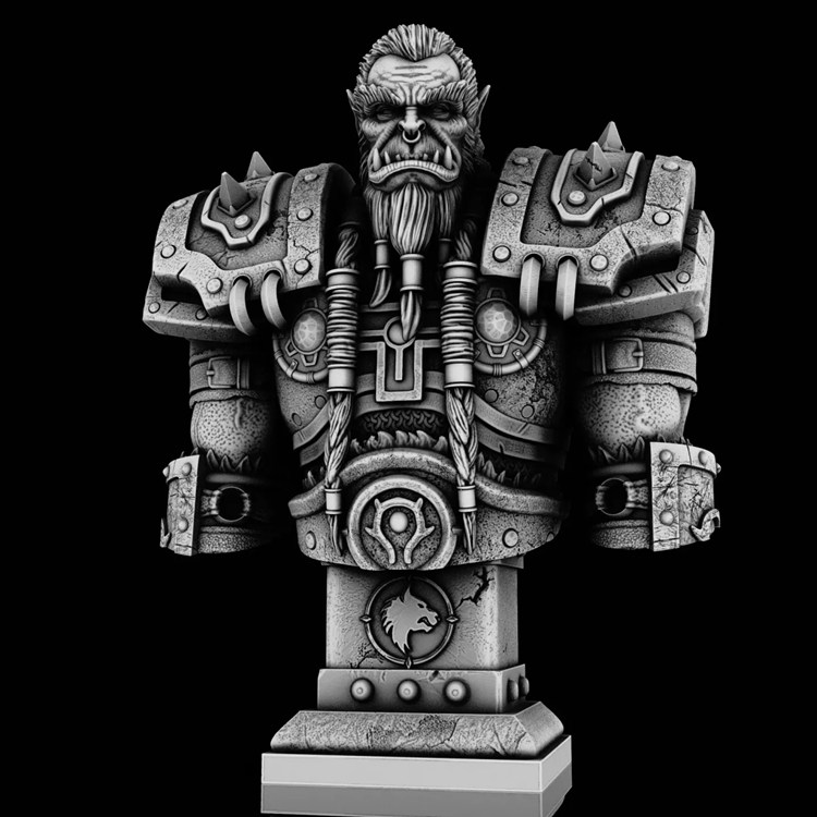 图片[4]-【魔兽世界】萨尔半身像-3D合纵社-3D打印模型STL格式3mf格式免费下载！