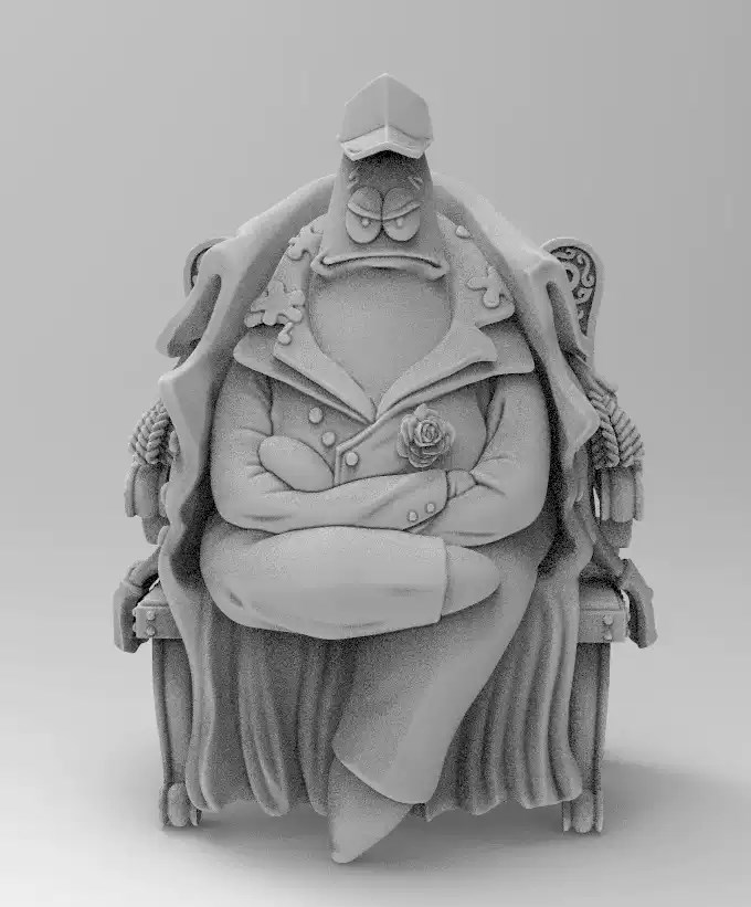 图片[3]-【海绵宝宝】派大星大将版-3D合纵社-3D打印模型STL格式3mf格式免费下载！