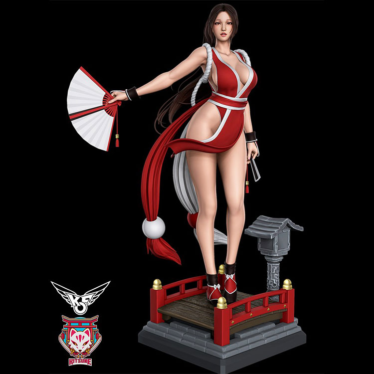 【拳皇】不知火舞-3D合纵社-3D打印模型STL格式3mf格式免费下载！