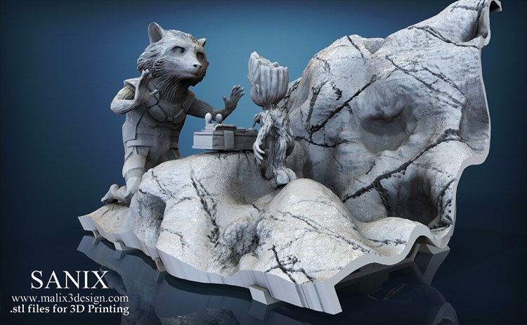 图片[4]-银河护卫队格鲁特拆弹-3D合纵社-3D打印模型STL格式3mf格式免费下载！