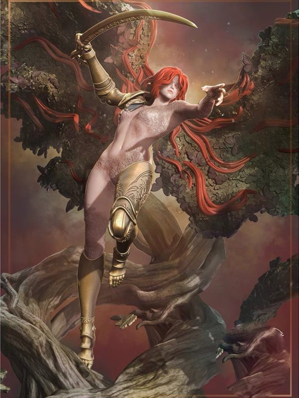 【艾尔登法环】女武神二阶形态-3D合纵社-3D打印模型STL格式3mf格式免费下载！