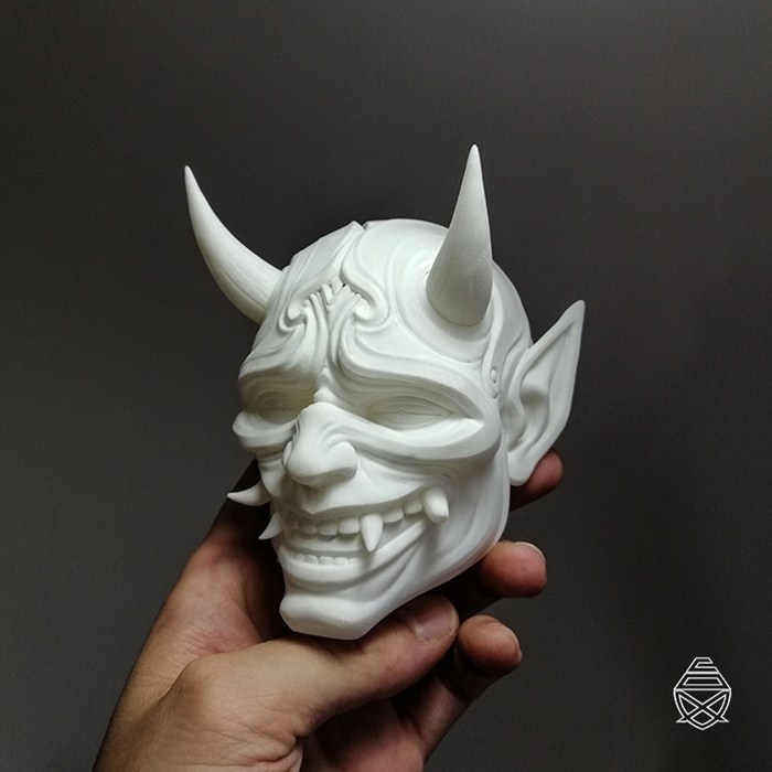 鬼面具（墙面挂饰装饰）-3D合纵社-3D打印模型STL格式3mf格式免费下载！