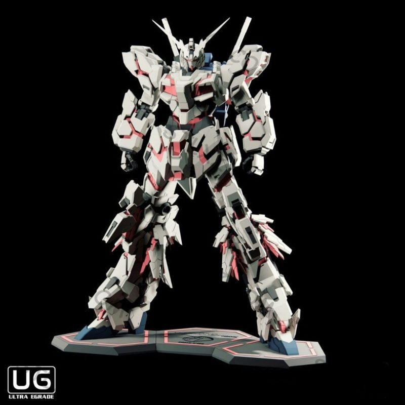 【高达】独角兽-3D合纵社-3D打印模型STL格式3mf格式免费下载！