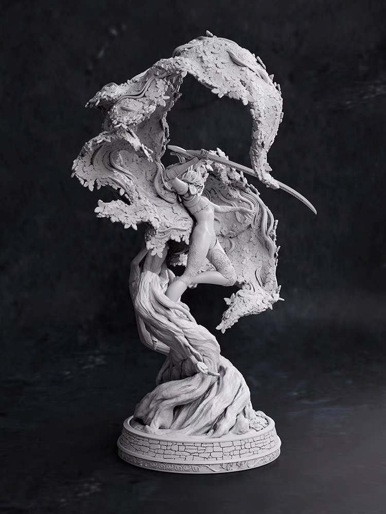 图片[3]-【艾尔登法环】女武神二阶形态-3D合纵社-3D打印模型STL格式3mf格式免费下载！