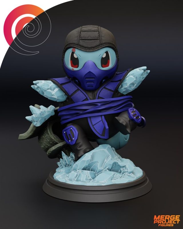 【宠物小精灵】杰尼龟忍者版-3D合纵社-3D打印模型STL格式3mf格式免费下载！