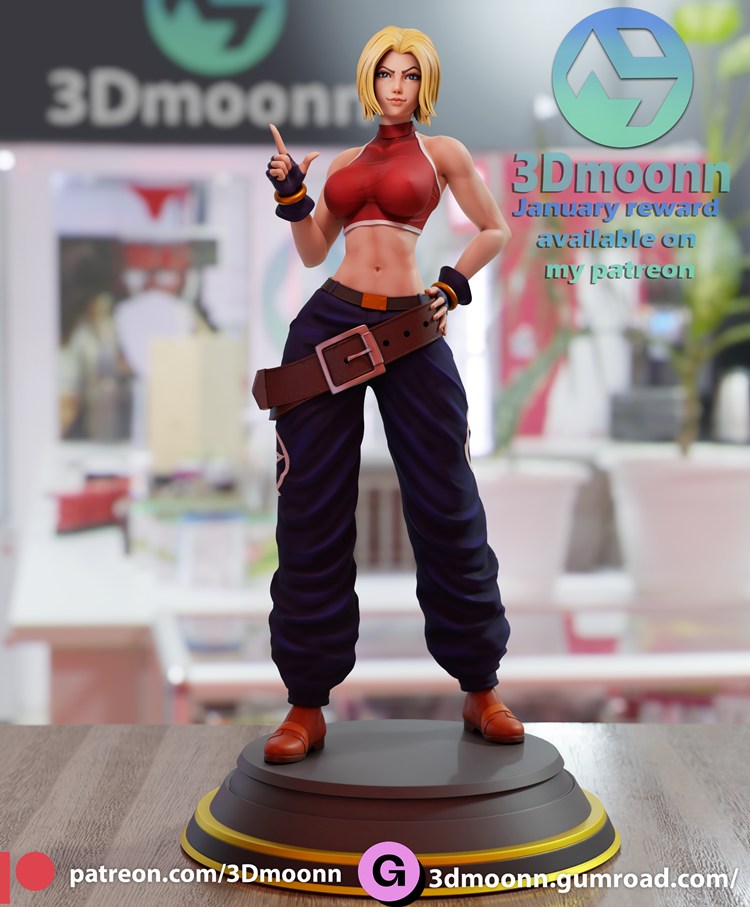 图片[3]-【拳皇饿狼传说】布鲁玛丽-3D合纵社-3D打印模型STL格式3mf格式免费下载！