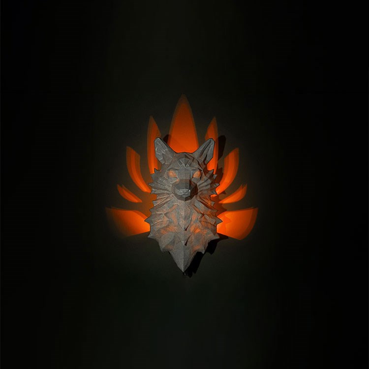 【灯光艺术】狐狸-3D合纵社-3D打印模型STL格式3mf格式免费下载！