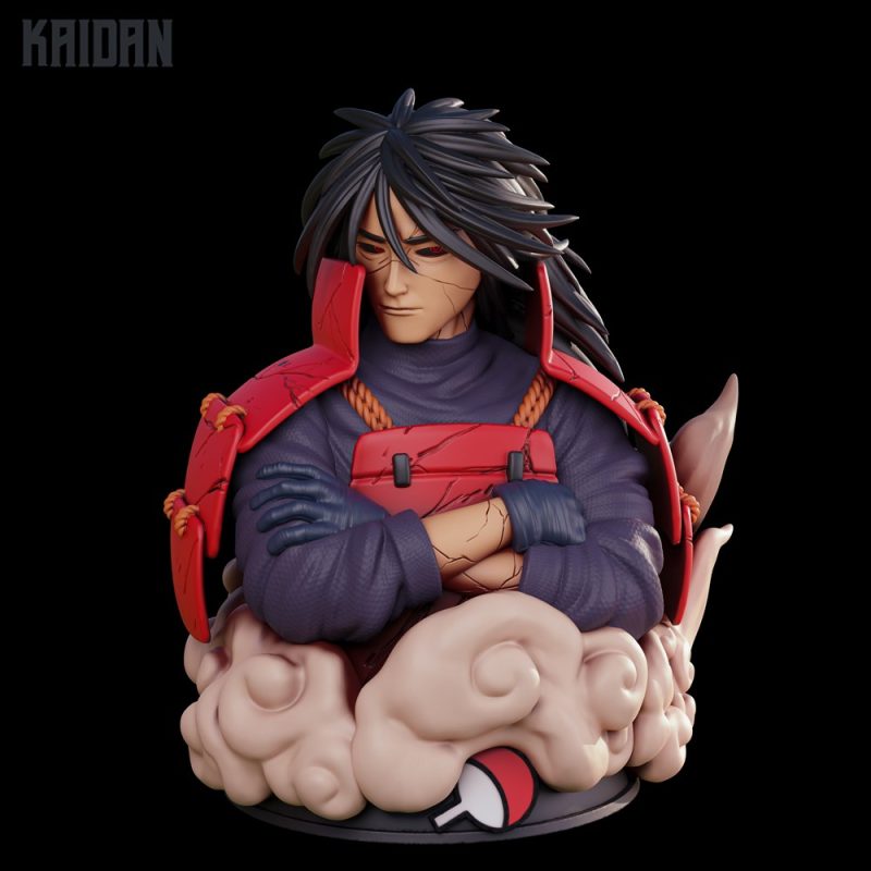 【火影忍者】宇智波斑半身像-3D合纵社-3D打印模型STL格式3mf格式免费下载！