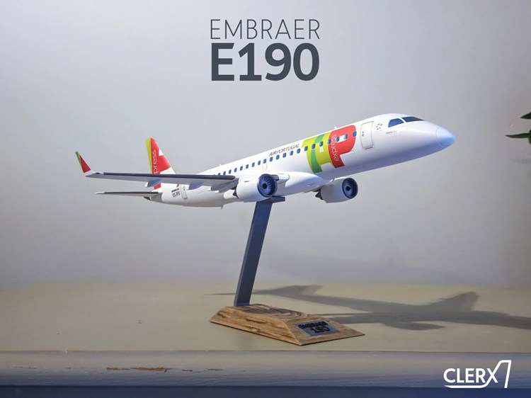 巴西航空工业公司E190-3D合纵社-3D打印模型STL格式3mf格式免费下载！