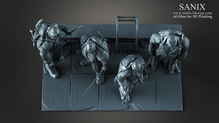 图片[2]-【忍者神龟】忍者神龟-3D合纵社-3D打印模型STL格式3mf格式免费下载！