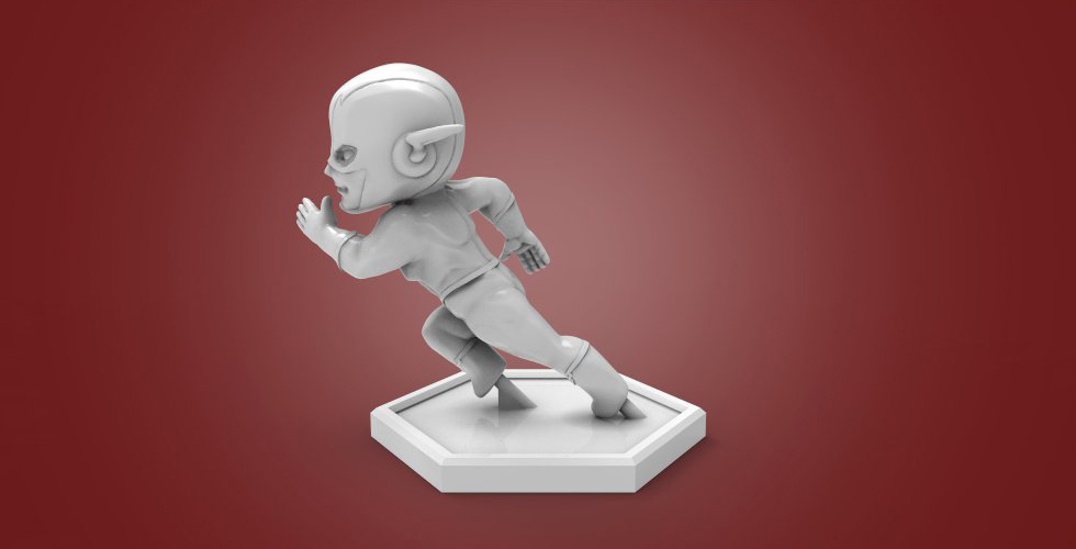 图片[4]-【DC英雄】Chibi Flash Q版闪电侠-3D合纵社-3D打印模型STL格式3mf格式免费下载！