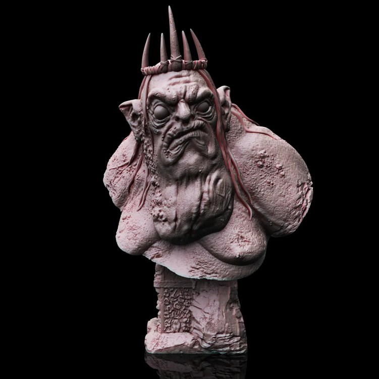 妖精王半身像-3D合纵社-3D打印模型STL格式3mf格式免费下载！