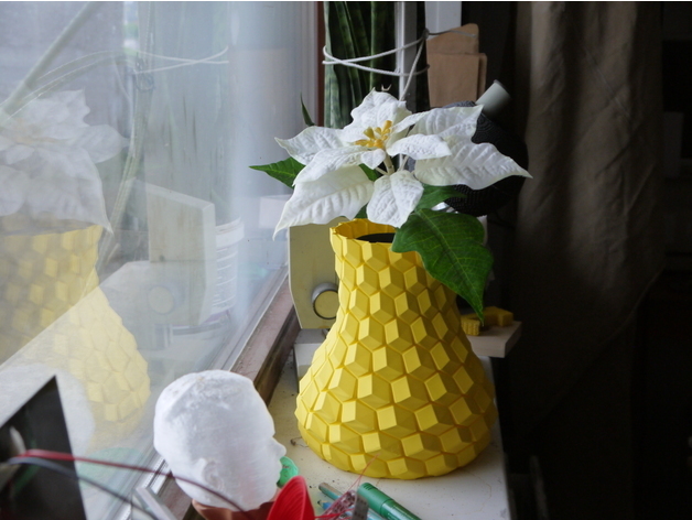 图片[2]-菱形纹理花瓶-3D合纵社-3D打印模型STL格式3mf格式免费下载！