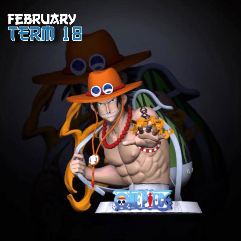 【海贼王】艾斯半身像-3D合纵社-3D打印模型STL格式3mf格式免费下载！