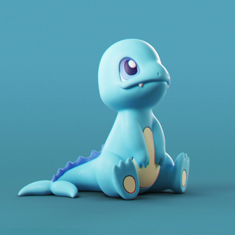 【宠物小精灵】小水龙-3D合纵社-3D打印模型STL格式3mf格式免费下载！