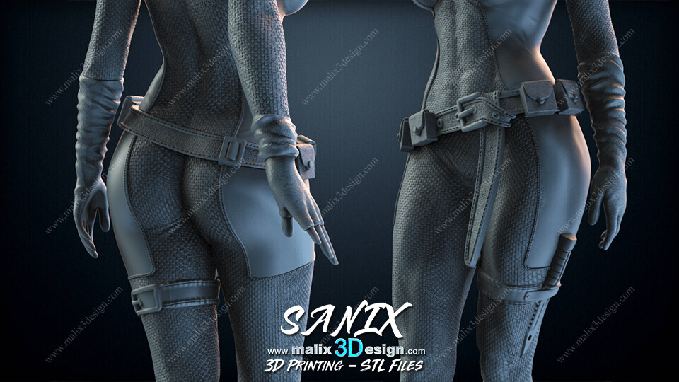 图片[3]-女死侍-3D合纵社-3D打印模型STL格式3mf格式免费下载！