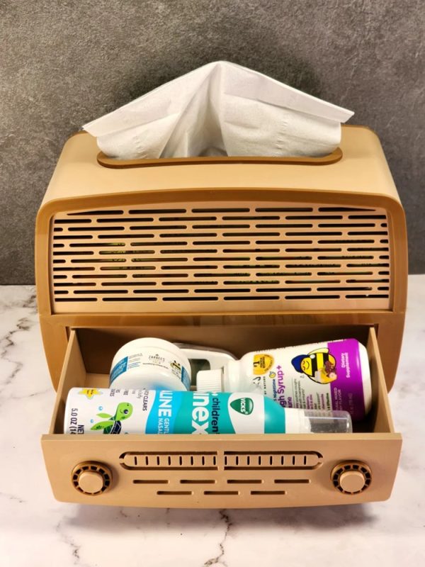 多功能收音机纸抽盒-3D合纵社-3D打印模型STL格式3mf格式免费下载！