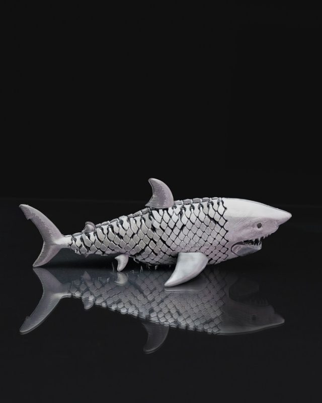 可动大白鲨-3D合纵社-3D打印模型STL格式3mf格式免费下载！