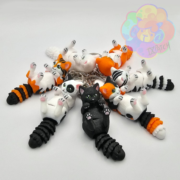 图片[4]-猫咪钥匙扣-3D合纵社-3D打印模型STL格式3mf格式免费下载！