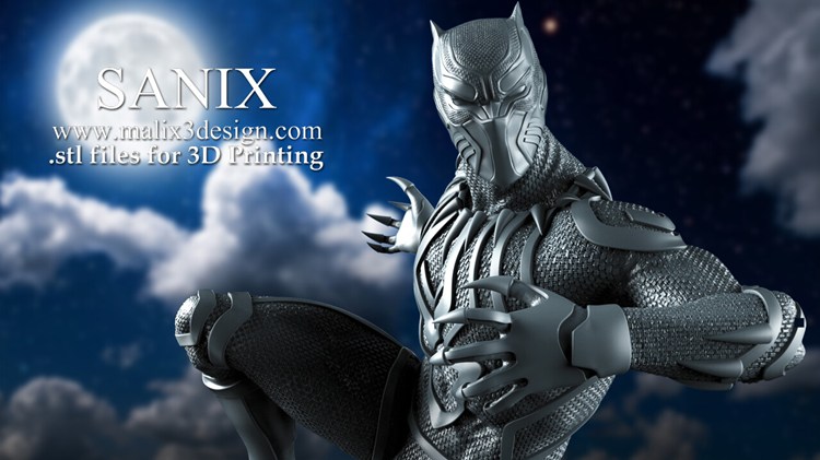 黑豹-3D合纵社-3D打印模型STL格式3mf格式免费下载！