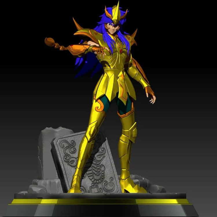 【圣斗士】天蝎座-米罗-3D合纵社-3D打印模型STL格式3mf格式免费下载！