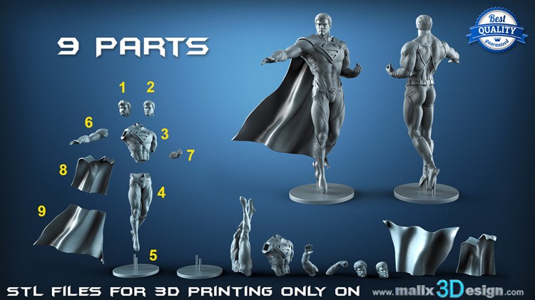 图片[2]-超人-3D合纵社-3D打印模型STL格式3mf格式免费下载！