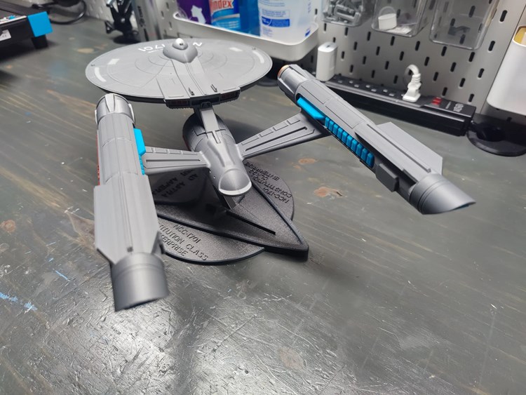 企业号飞船-3D合纵社-3D打印模型STL格式3mf格式免费下载！