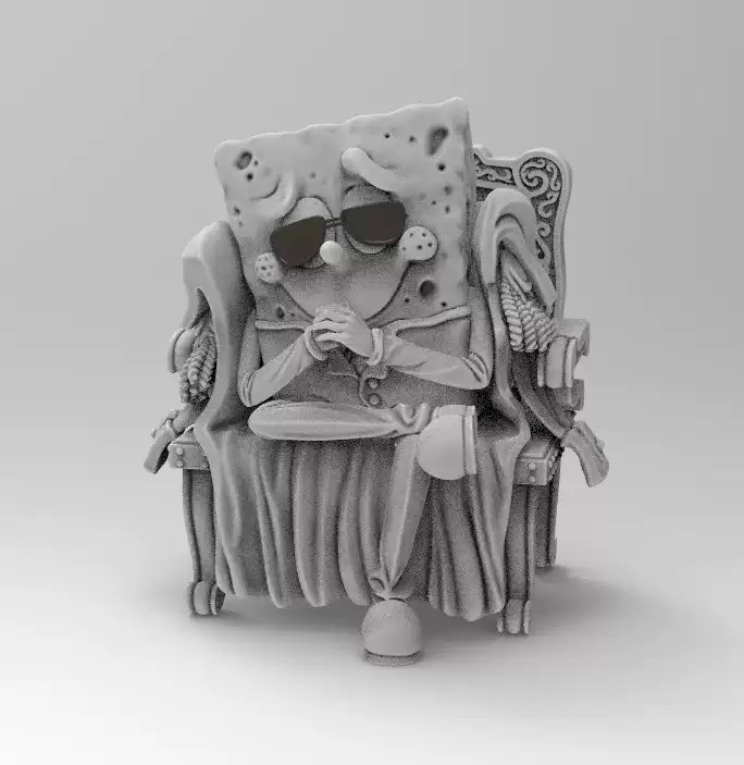 图片[4]-【海绵宝宝】海绵宝宝大将版-3D合纵社-3D打印模型STL格式3mf格式免费下载！