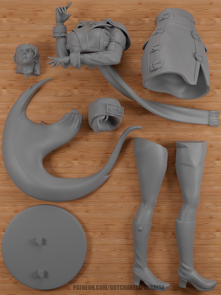 图片[3]-【罪恶装备】米莉雅·蕾姬-3D合纵社-3D打印模型STL格式3mf格式免费下载！